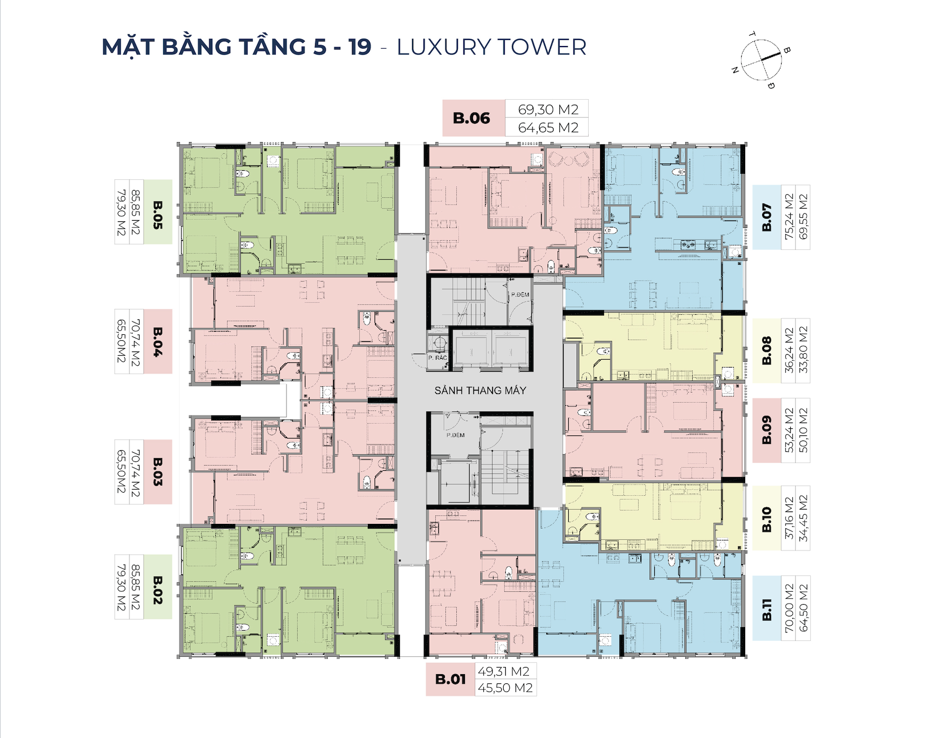 Cara-River-Park-mat-bang-tang-dien-hinh-Luxury-Tower